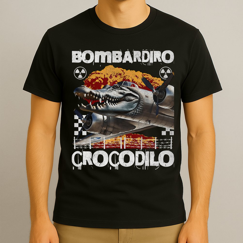 Bombardiro Crocodilo - Italian Brainrot Meme  T-Shirt