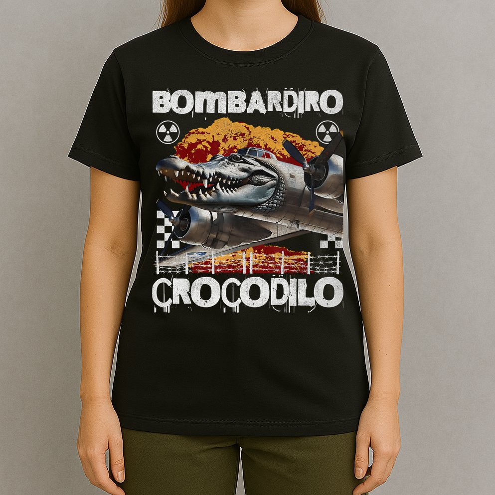 Bombardiro Crocodilo - Italian Brainrot Meme  T-Shirt