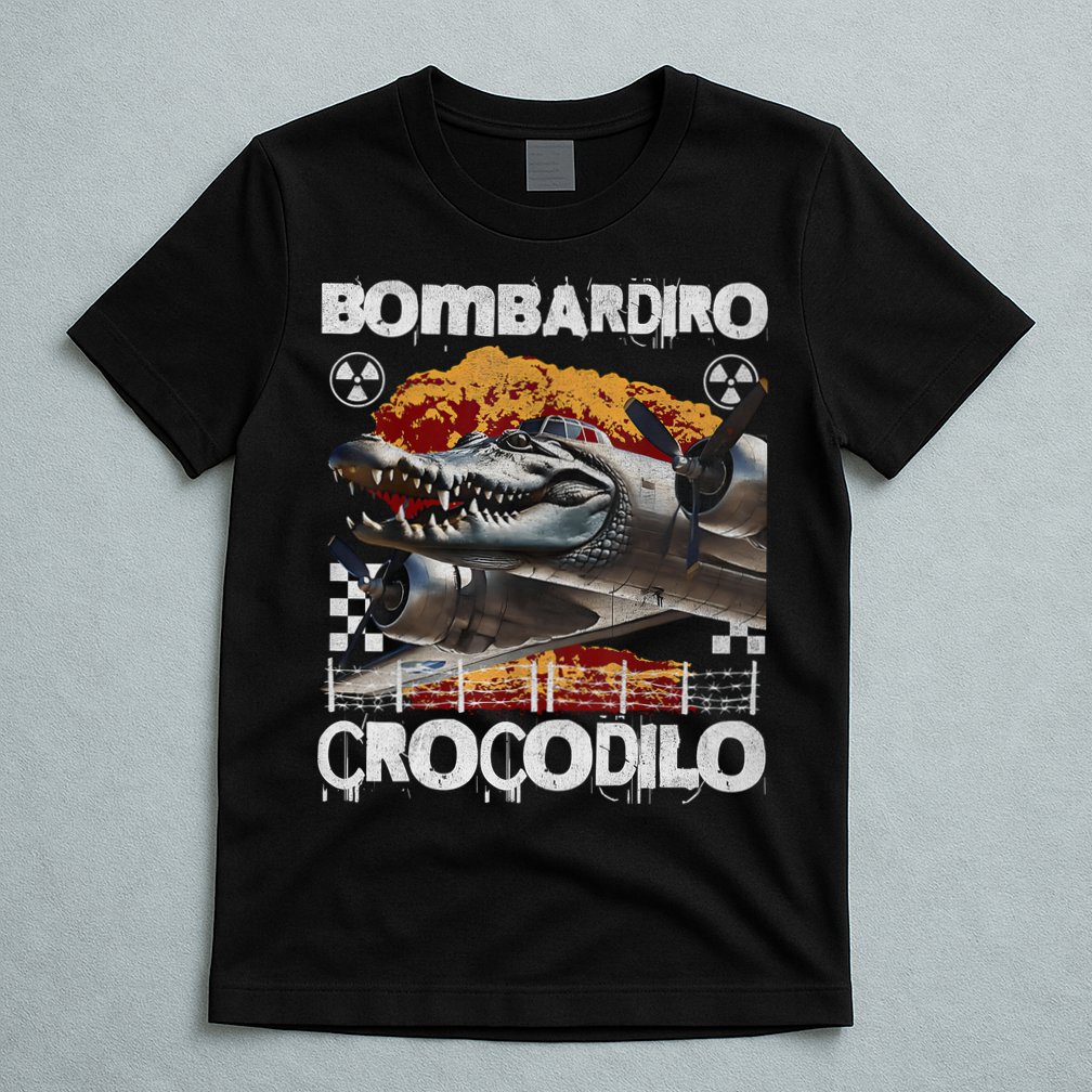 Bombardiro Crocodilo - Italian Brainrot Meme  T-Shirt