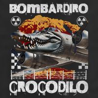 Bombardiro Crocodilo - Italian Brainrot Meme  Adult Drive Performance Visor