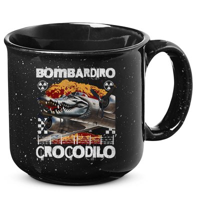 Bombardiro Crocodilo - Italian Brainrot Meme  15oz Campfire Ceramic Mug