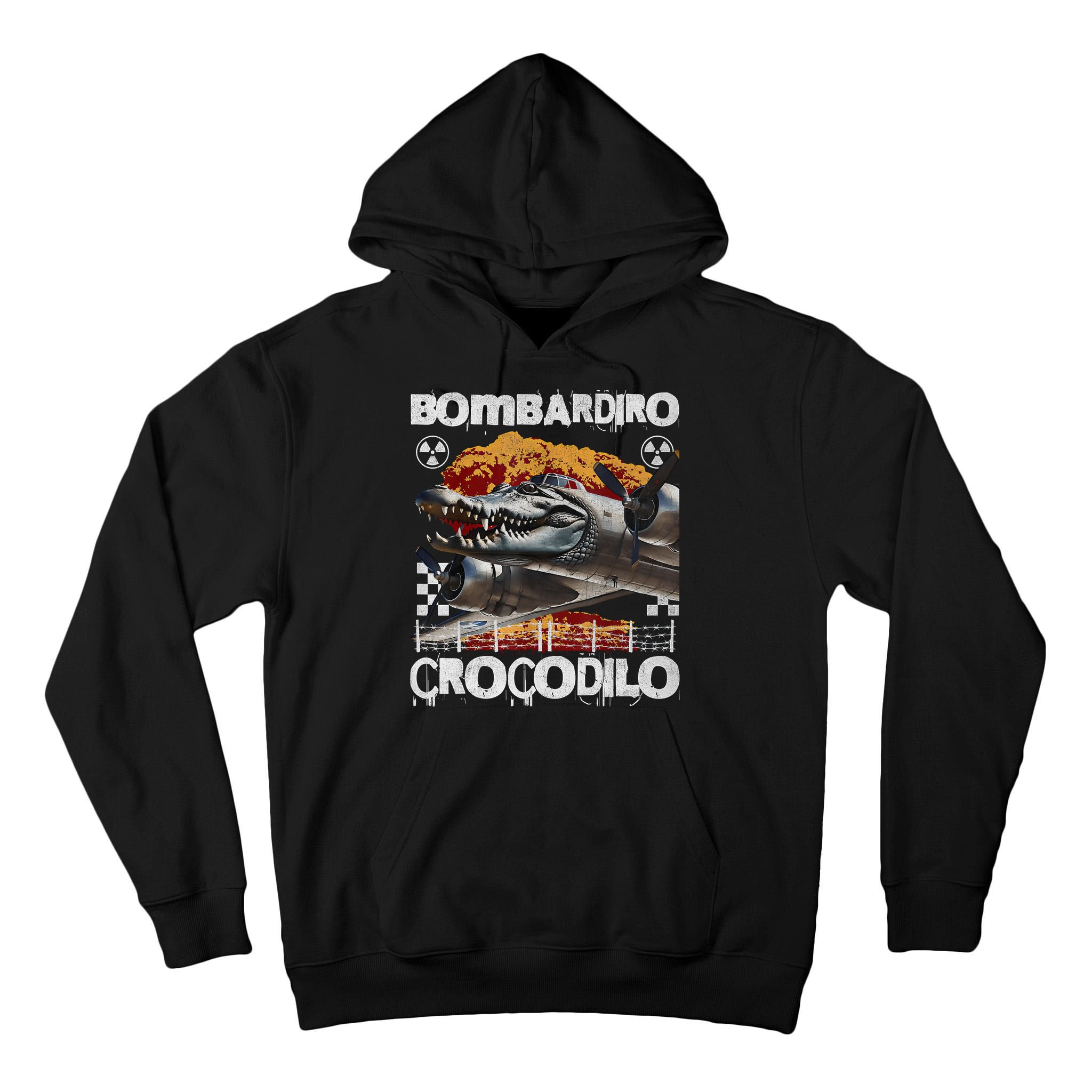 Bombardiro Crocodilo - Italian Brainrot Meme  Tall Hoodie