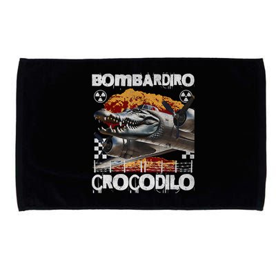 Bombardiro Crocodilo - Italian Brainrot Meme  Microfiber Hand Towel