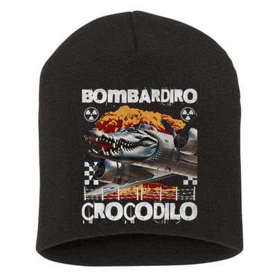 Bombardiro Crocodilo - Italian Brainrot Meme  Short Acrylic Beanie