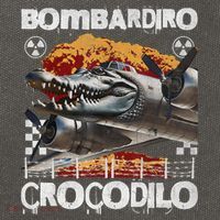 Bombardiro Crocodilo - Italian Brainrot Meme  Cotton Canvas Backpack