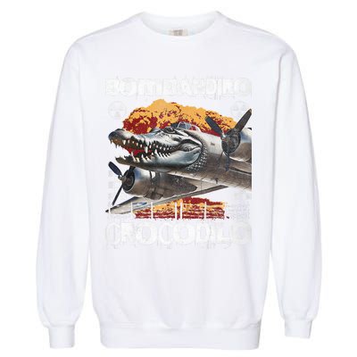 Bombardiro Crocodilo - Italian Brainrot Meme  Garment-Dyed Sweatshirt