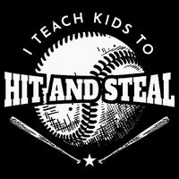 Baseball Coach I Teach Kids To Hit And Steal 16 in Basic Backpack