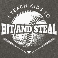 Baseball Coach I Teach Kids To Hit And Steal Cotton Canvas Backpack