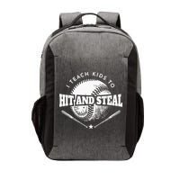 Baseball Coach I Teach Kids To Hit And Steal Vector Backpack