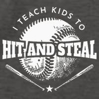Baseball Coach I Teach Kids To Hit And Steal Vector Backpack