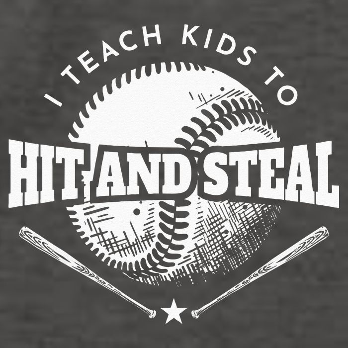 Baseball Coach I Teach Kids To Hit And Steal Vector Backpack