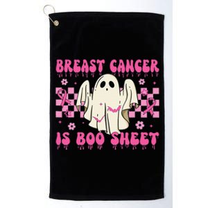 Breast Cancer Is Boo Sheet Halloween Breast Cancer Awareness Platinum Collection Golf Towel