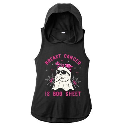 Breast Cancer Is Boo Sheet Breast Cancer Warrior Halloween Ladies PosiCharge Tri-Blend Wicking Draft Hoodie Tank