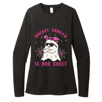 Breast Cancer Is Boo Sheet Breast Cancer Warrior Halloween Womens CVC Long Sleeve Shirt