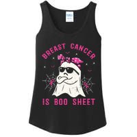 Breast Cancer Is Boo Sheet Breast Cancer Warrior Halloween Ladies Essential Tank