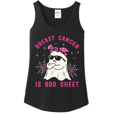 Breast Cancer Is Boo Sheet Breast Cancer Warrior Halloween Ladies Essential Tank