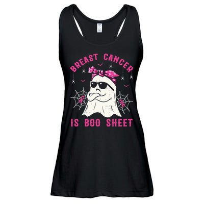 Breast Cancer Is Boo Sheet Breast Cancer Warrior Halloween Ladies Essential Flowy Tank