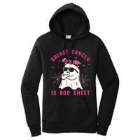 Breast Cancer Is Boo Sheet Breast Cancer Warrior Halloween Women's Pullover Hoodie