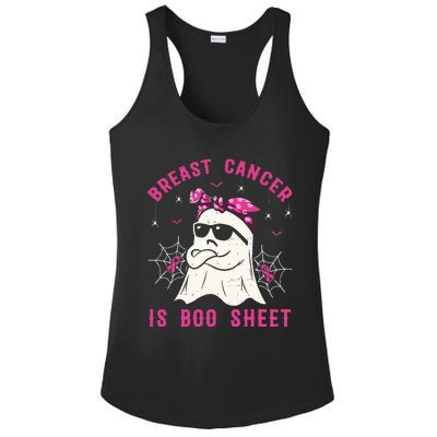 Breast Cancer Is Boo Sheet Breast Cancer Warrior Halloween Ladies PosiCharge Competitor Racerback Tank