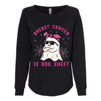 Breast Cancer Is Boo Sheet Breast Cancer Warrior Halloween Womens California Wash Sweatshirt