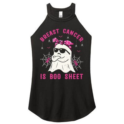 Breast Cancer Is Boo Sheet Breast Cancer Warrior Halloween Women's Perfect Tri Rocker Tank