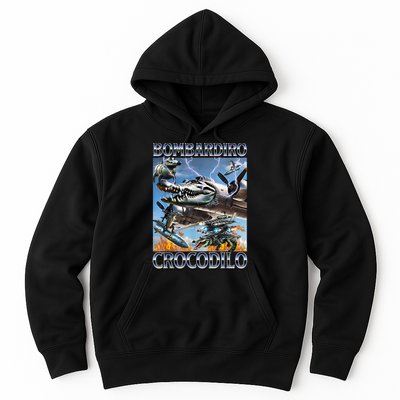 Bombardiro Crocodilo - Italian Brainrot Meme Hoodie