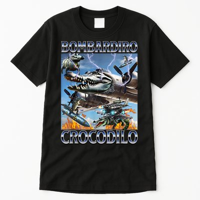 Bombardiro Crocodilo - Italian Brainrot Meme Tall T-Shirt