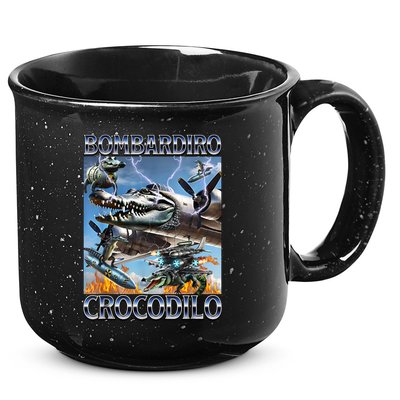 Bombardiro Crocodilo - Italian Brainrot Meme 15oz Campfire Ceramic Mug