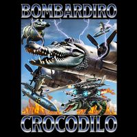 Bombardiro Crocodilo - Italian Brainrot Meme 16 in Basic Backpack