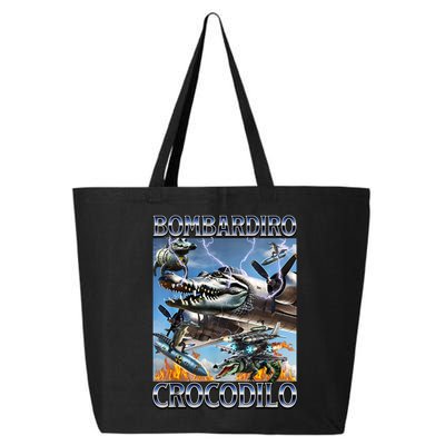 Bombardiro Crocodilo - Italian Brainrot Meme 25L Jumbo Tote