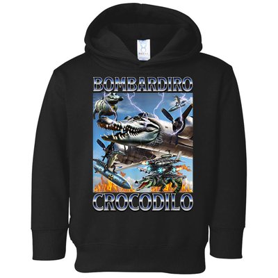 Bombardiro Crocodilo - Italian Brainrot Meme Toddler Hoodie
