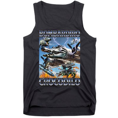Bombardiro Crocodilo - Italian Brainrot Meme Tank Top