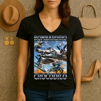 Bombardiro Crocodilo - Italian Brainrot Meme Women's V-Neck T-Shirt