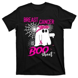 Breast Cancer Is Boo Sheet Halloween Breast Cancer Awareness T-Shirt