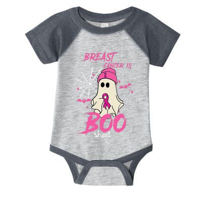 Breast Cancer Is Boo Sheet Halloween Breast Cancer Awareness Infant Baby Jersey Bodysuit