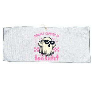 Breast Cancer Is Boo Sheet Halloween Breast Cancer Awareness Large Microfiber Waffle Golf Towel