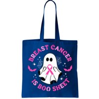 Breast Cancer Is Boo Sheet Awareness Halloween Ghost Gift Tote Bag