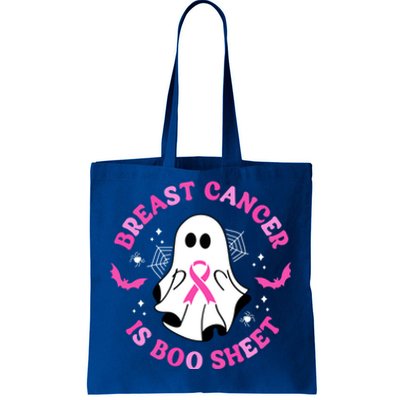 Breast Cancer Is Boo Sheet Awareness Halloween Ghost Gift Tote Bag