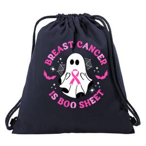 Breast Cancer Is Boo Sheet Awareness Halloween Ghost Gift Drawstring Bag