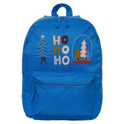 Boho Christmas I Love Christmas Ho Ho Ho Cute Holiday Gift 16 in Basic Backpack