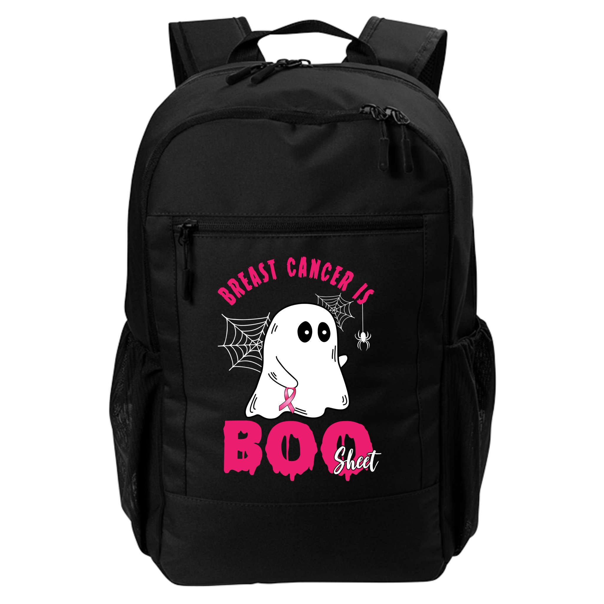Breast Cancer Is Boo Sheet Halloween Ghost Backpack