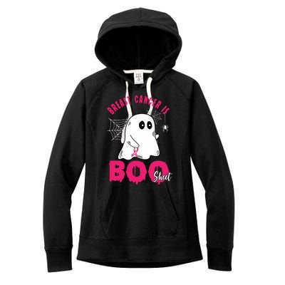 Breast Cancer Is Boo Sheet Halloween Ghost Women's Fleece Hoodie