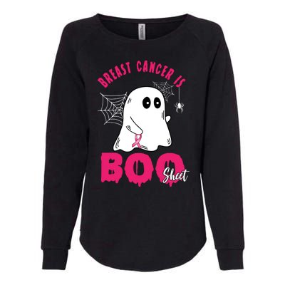 Breast Cancer Is Boo Sheet Halloween Ghost Womens California Wash Sweatshirt