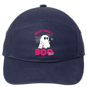 Breast Cancer Is Boo Sheet Halloween Ghost 7-Panel Snapback Hat