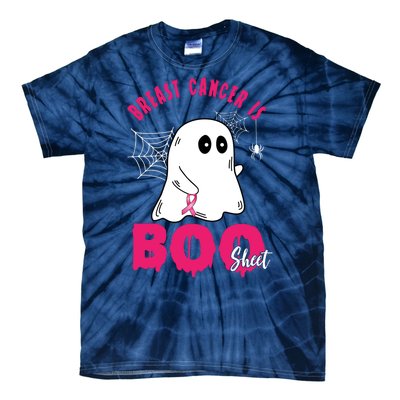 Breast Cancer Is Boo Sheet Halloween Ghost Tie-Dye T-Shirt