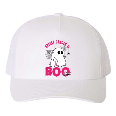 Breast Cancer Is Boo Sheet Halloween Ghost Yupoong Adult 5-Panel Trucker Hat