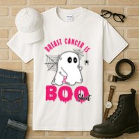 Breast Cancer Is Boo Sheet Halloween Ghost Tall T-Shirt