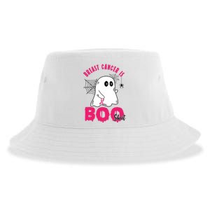 Breast Cancer Is Boo Sheet Halloween Ghost Sustainable Bucket Hat