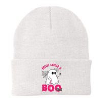 Breast Cancer Is Boo Sheet Halloween Ghost Knit Cap Winter Beanie