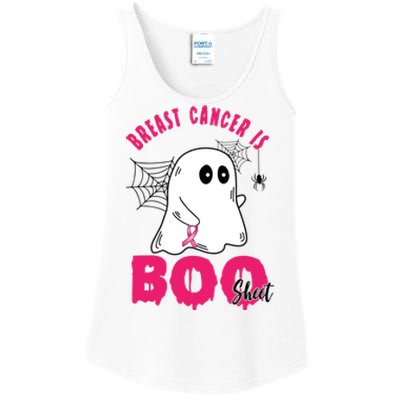 Breast Cancer Is Boo Sheet Halloween Ghost Ladies Essential Tank